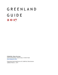 Greenland Guide 2017