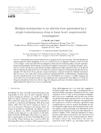 Multiple Knickpoints in an Alluvial River Generated by a Single Instantaneous Drop in Base Level: Experimental Investigation