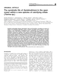 The Symbiotic Life of Symbiodinium in the Open Ocean Within a New Species of Calcifying Ciliate (Tiarina Sp.)