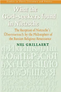 What the God-Seekers Found in Nietzsche