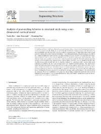 Analysis of Post-Necking Behavior in Structural Steels Using a One-Dimensional Nonlocal Model