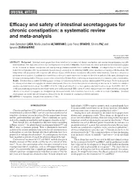 Efficacy and Safety of Intestinal Secretagogues for Chronic Constipation: a Systematic Review and Meta-Analysis
