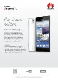 Huawei Ascend P2 Datenblatt