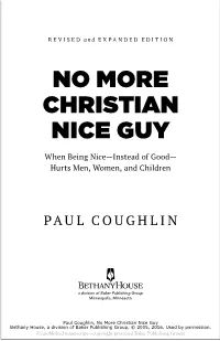 No More Christian Nice Guy
