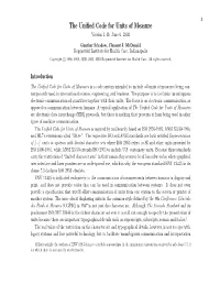 The Unified Code for Units of Measure