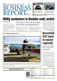 Utility Customers in Boulder Wait, Watch