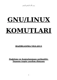 Gnu/Linux Komutlari