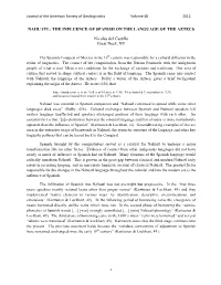 Nahuatl: the Influence of Spanish on the Language of the Aztecs