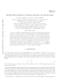 Testing the Majorana Nature of Gluinos and Neutralinos