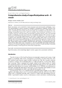 Comprehensive Study of Superficial Palmar Arch – a Revisit