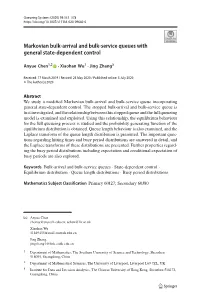 Markovian Bulk-Arrival and Bulk-Service Queues with General State-Dependent Control