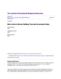 Mine Action in Burma: Building Trust and Incremental Gains
