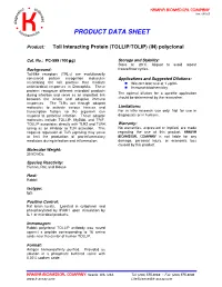 Product Data Sheet