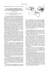 SHORT NOTES the Extinct Anuran