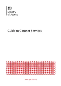 Guide to Coroner Services