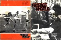 How and Why World Frisbee® Championships