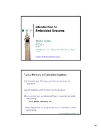 Memory Architectures
