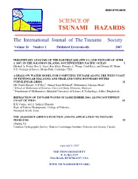Tsunami Hazards