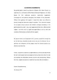 Acknowledgements