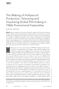 The Making of Hollywood Production: Televising and Visualizing Global Filmmaking in 1960S Promotional Featurettes