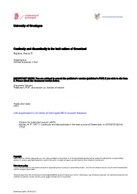 University of Groningen Continuity and Discontinuity in the Inuit Culture