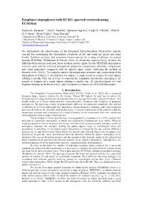 Exoplanet Atmospheres with Echo: Spectral Retrievals Using Echosim