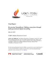 Final Report Re-Storying Nunatukavut
