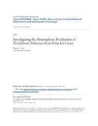 Inference from Polar Ice Cores Thomas S