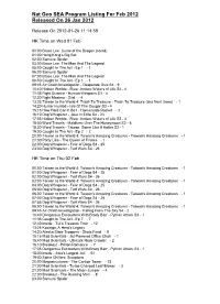 Nat Geo SEA Program Listing for Feb 2012 Released on 26 Jan 2012