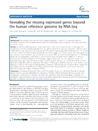 Revealing the Missing Expressed Genes Beyond the Human Reference