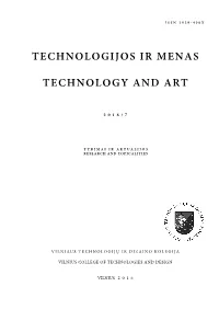 Technologijos Ir Menas Technology And