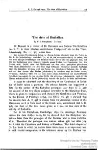 The Date of Euthalius. 39