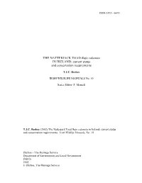 THE NATTERJACK TOAD Bufo Calamita in IRELAND: Current Status and Conservation Requirements
