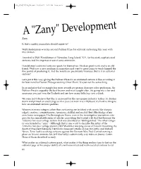 A"Zany" Development