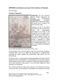 APPENDIX a Historical Overview of the Corridors of Freedom