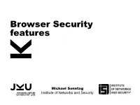 Browser Security Features