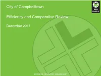 City of Campbelltown Efficiency and Comparative Review
