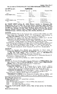 Stable 2 Row R 6.7 on Account of TOOLOOGAN VALE BROODMARE FARM, Scone