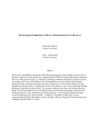 The Ideological Foundations of Affective Polarization in the U.S. Electorate