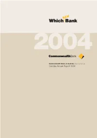Commonwealth Bank of Australia Concise Report 2004