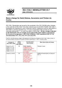 ISO 3166-1 NEWSLETTER VI-7 Date: 2010-02-22