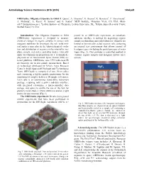 Oreocube: Organics Exposure in Orbit R