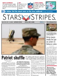 Army Bases Ready for Ban on Under-21 Tobacco Sales