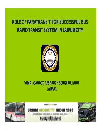 Bus Rapid Transit