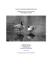 Canada Goose Egg Addling Protocol