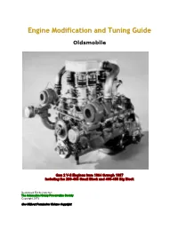 Engine Modification and Tuning Guide Oldsmobile