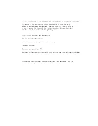 Project Gutenberg's Vector Analysis and Quaternions, by Alexander