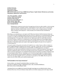 1 Carleton University Early Summer 2017 Department of English ENGL 4115A Culture and the Text / 5900R Selected Topic in English