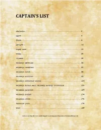 Captain's List
