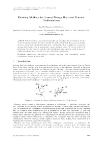 Drawing Methods for Lowest Energy Boat and Pentane Conformations